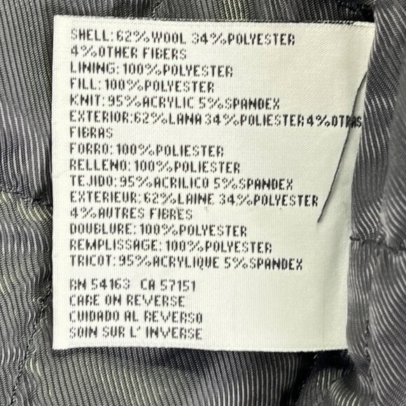 Kenneth Cole Mens Wool Blend Jacket Coat Black Size S - Picture 9 of 15